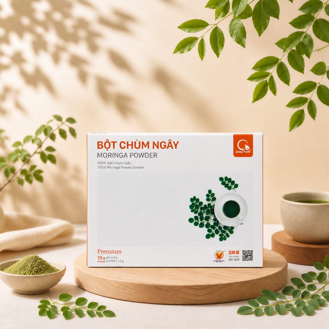 Bột chùm ngây nguyên chất