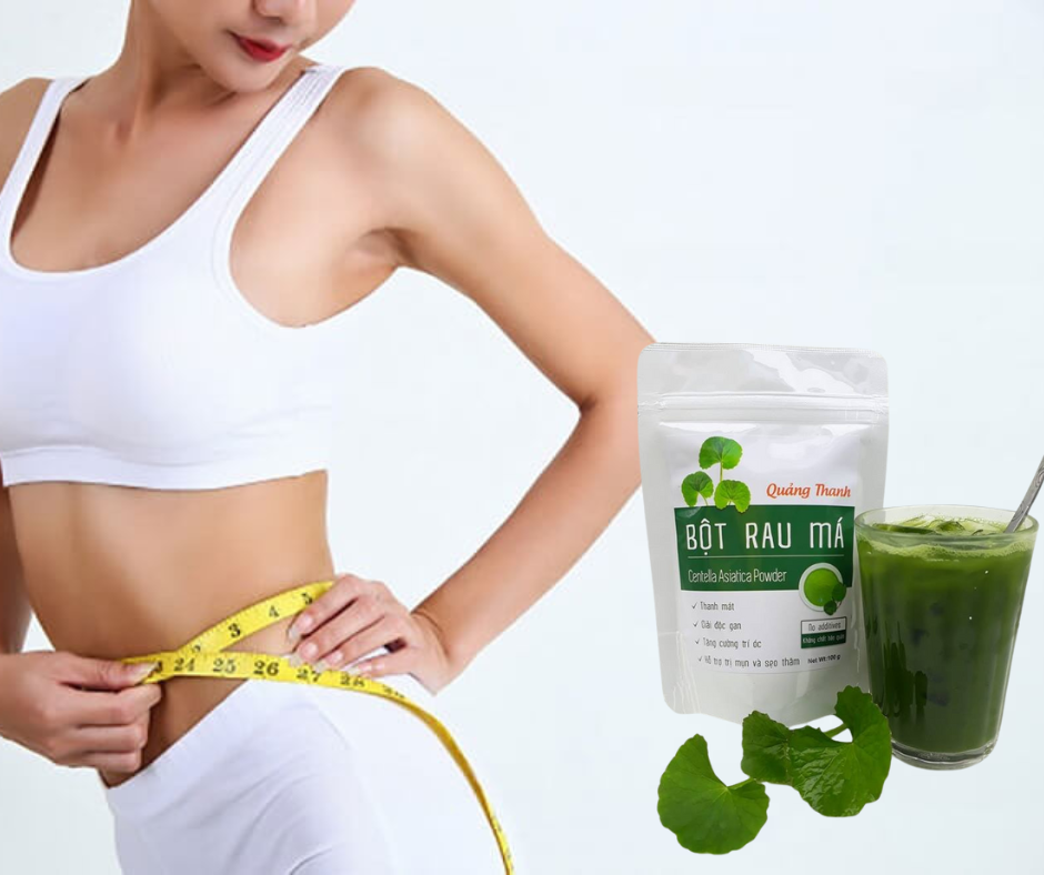 Bột rau má là thức uống giảm cân vô cùng lý tưởng