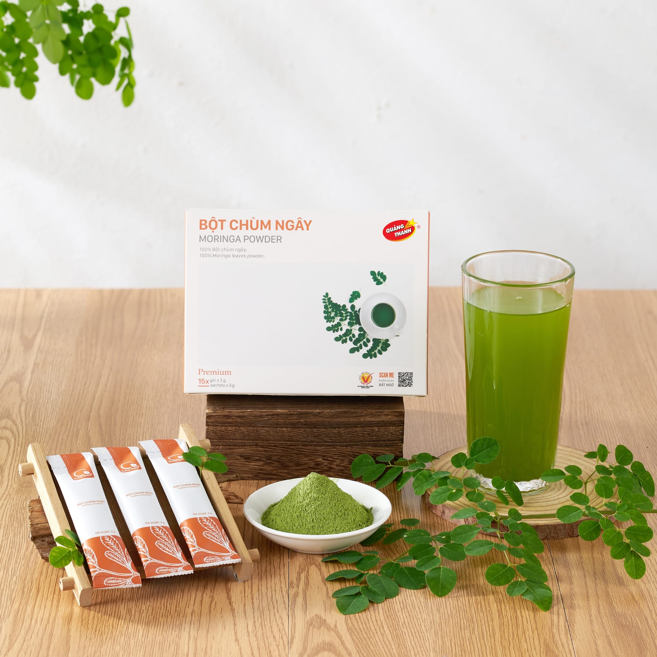Bột chùm ngây nguyên chất